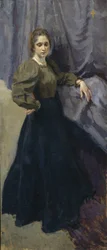 Portrait de la peintre Yelizaveta Martynova 1868-1905, 1896