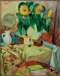 Nature morte avec tournesols