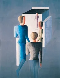 Quatre figures et un cube