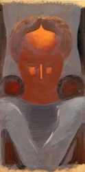 Tête avec front illuminé