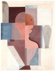 Figure divisée en deux vers la droite, 1923
