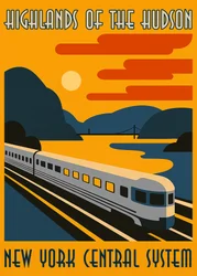 Le train Hudson de style Art déco