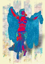 Une danseuse du ventre haute en couleur