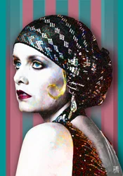 Femme élégante au turban