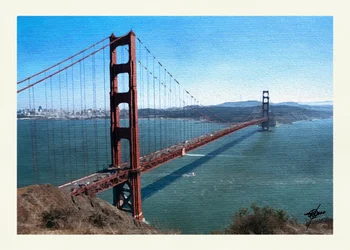 Vue sur la baie du Golden Gate