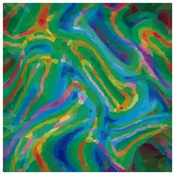Flux abstrait vert et bleu