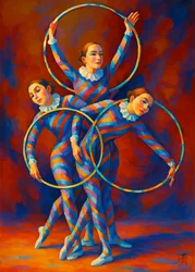 Les danseurs de cerceaux Harlequin