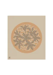 Cercle de feuilles bio
