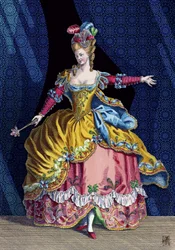 Costume de scène rococo