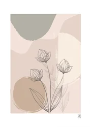 Abstraction florale délicate