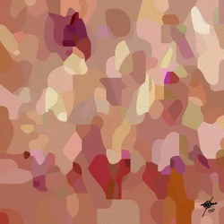 Abstrait aux tons doux et feutrés