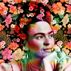 Portrait floral éclatant