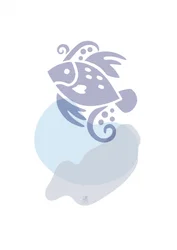 Un poisson bleu fantaisiste