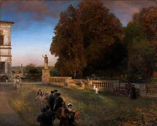 Dans le parc de la Villa Borghese