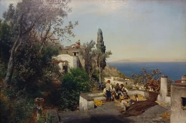Vue sur la baie de Naples