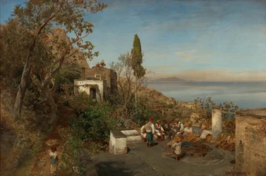 Vue sur la baie de Naples