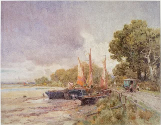 La Tamise à Barnes, vers 1916-24