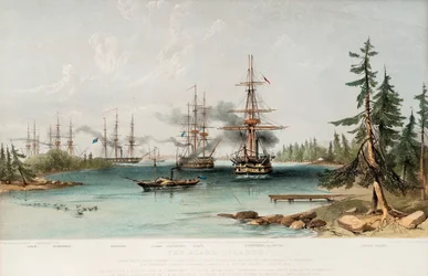 Les îles Åland le 22 juillet 1854