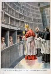 Confirmation à la prison de la petite roquette pour enfants, Paris, 1896