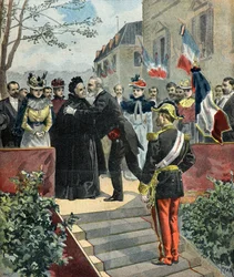 Emile Loubet rend visite à sa mère