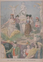 Festivités du Bœuf Gras, Villette, Paris, 1900