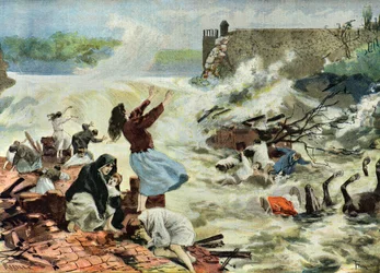 La catastrophe de Bouzey, 1895 (Illustration)