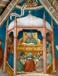 Saint Augustin enseignant la rhétorique à Carthage