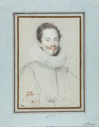 Portrait du Marquis Paris Pinelli (XVIIe siècle) Dessin par Ottavio Leoni (1578-1630) XVIIe siècle Gênes, Musei di Strada Nuova, Fondo Disegni, inv 2414