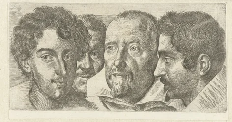 Portrait de Cosimo Orsino, Cesare Bartolotti, Sigmund Laire et un autoportrait d