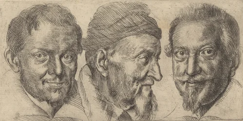 Trois portraits représentant peut-être Camillo Graffico, Ercole Pedemonte et Antoni..., vers 1620-30