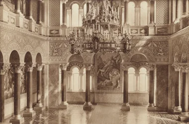 Château de Neuschwanstein du roi de Bavière, la salle du trône