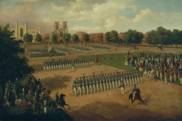 Septième régiment en revue, Washington Square, New York, 1851