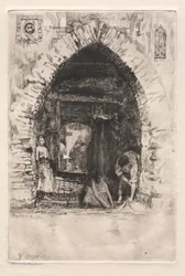 Gravures de Venise : Blanchisserie, 1881