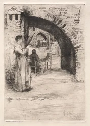 Eaux-fortes de Venise : Fabricants de filets, 1881