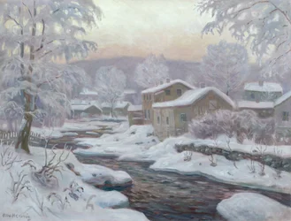 Hiver au bord de la rivière (peinture)