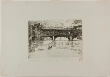 Ponte Vecchio, plaque détruite