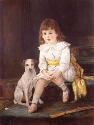 Maître Baddeley de Derby avec son chien