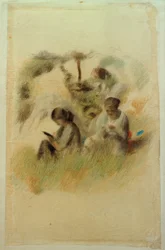 Deux femmes dans le paysage
