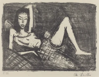 Fille sur un canapé (Mädchen auf dem Kanapee)