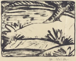 Paysage avec arbre et eau