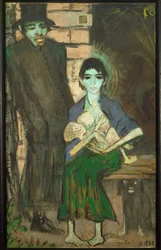 Famille gitane (peinture sur toile)