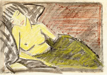 Femme allongée, vers 1925