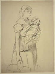 Paysanne avec enfant