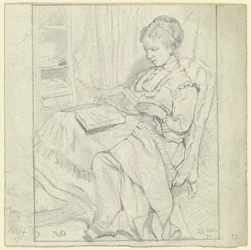 Luise Scholderer examinant des feuilles individuelles