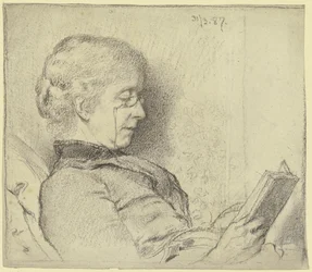Luise Scholderer lisant
