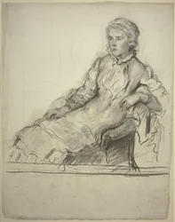 Miss Cobden dans le fauteuil