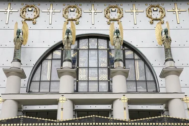 Église Am Steinhof (église Saint-Léopold), conçue par Otto Wagner, Vienne, Autriche