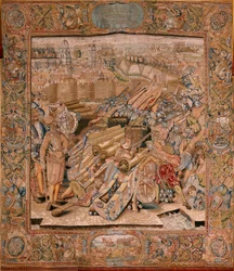 Assaut sur la ville de Calais (deuxième tapisserie de la série)