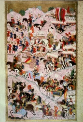 Empire ottoman : Sultan Soliman (Suleyman) I dit le Magnifique à la bataille de Mohacs le 29/08/1526 contre l