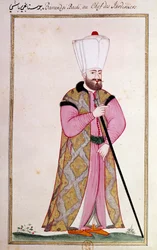 Art ottoman : chef des jardiniers du palais
